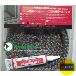 Kit cordino d. 6 mm + silicone alte temperature