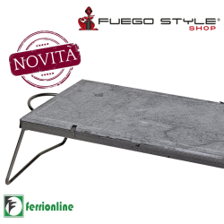 PIASTRE IN PIETRA OLLARE CON TELAIO MOVIBILE IN FERRO