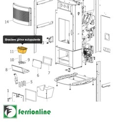 Braciere ghisa autopulente  cod. 41301601100V