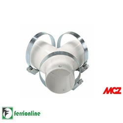 Raccordo Y 2 derivazioni Confort Air Ø 60 mm stufe a pellet MCZ - Cod. 4009009