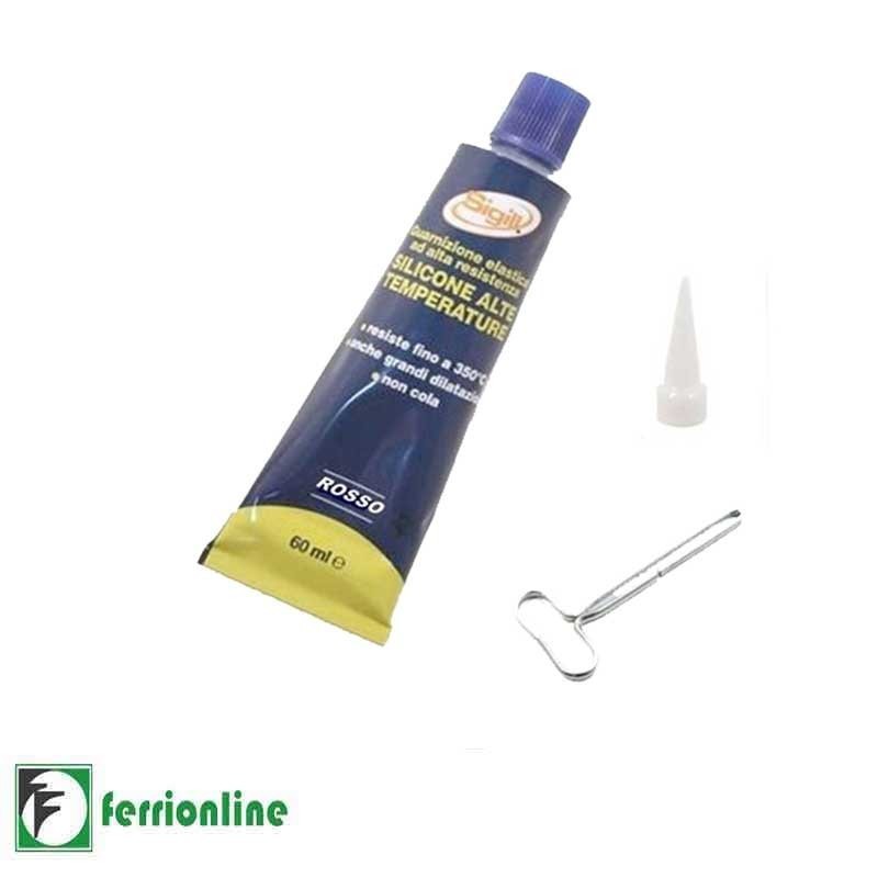 Silicone alte temperature rosso 60 ml