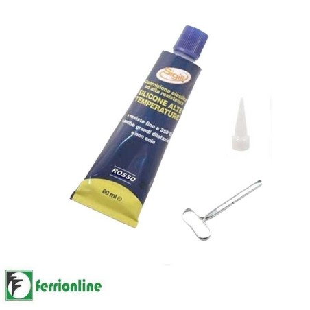 Silicone alte temperature rosso 60 ml