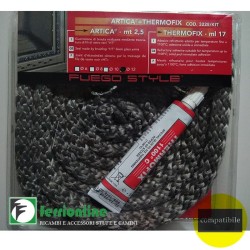 Kit cordino d. 12 mm + silicone alte temperature