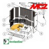 Piano fuoco SX in Alutec cod. 42050123