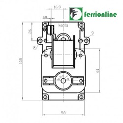 Motoriduttore Kenta per stufe a pellet 2.5 rpm (Comp.)