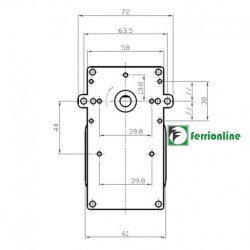 Motoriduttore Kenta per stufe a pellet 2.5 rpm (Comp.)