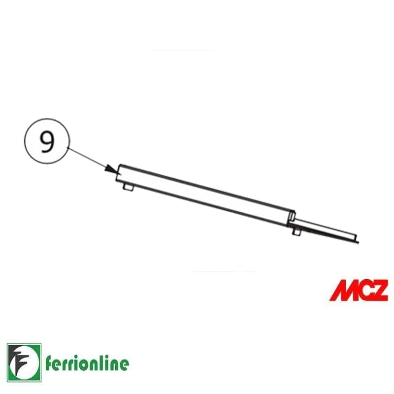 Supporto deflettore fumi Boxtherm 70 Wood MCZ 41400956731
